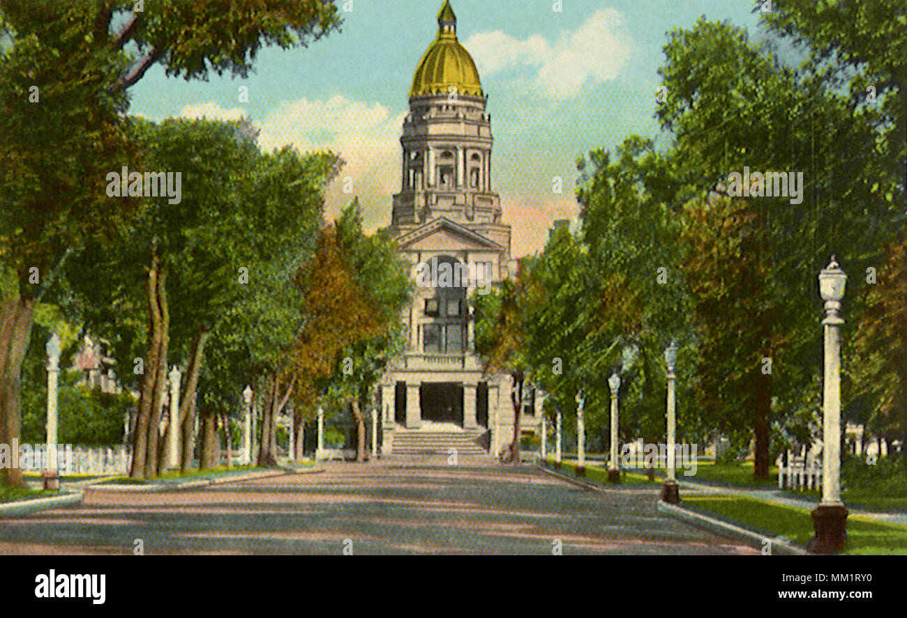 Bâtiment de Capitol Capitol Avenue. Cheyenne. 1940 Banque D'Images