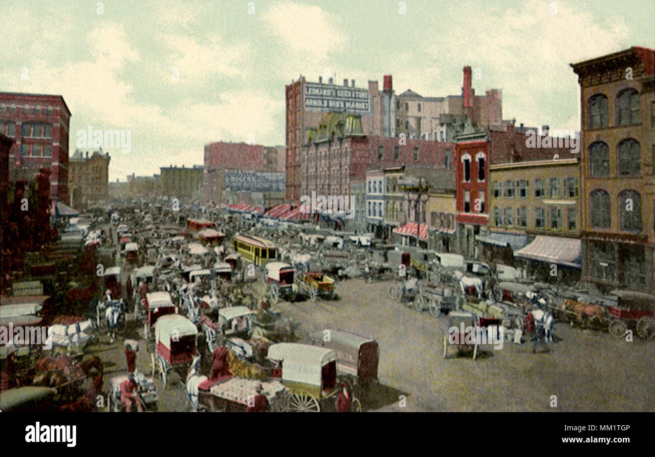 Haymarket Square. Chicago. 1910 Banque D'Images
