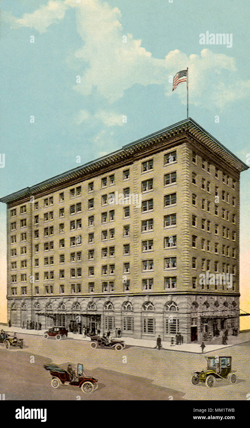 Hôtel Jefferson. Peoria. 1913 Banque D'Images