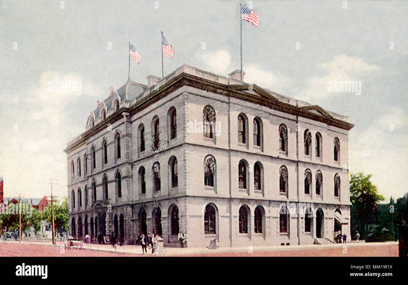 Bureau de poste. Springfield. 1910 Banque D'Images