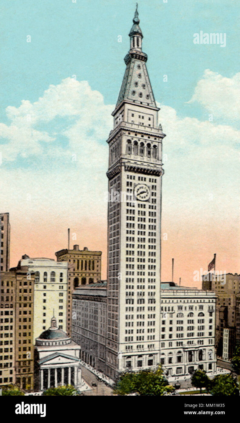 Metropolitan Life Insurance Building. La ville de New York. 1920 Banque D'Images