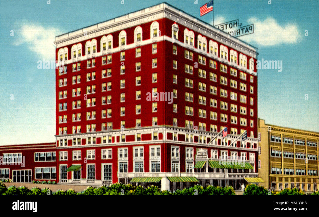 Hotel Patrick Henry. Roanoke. 1940 Banque D'Images
