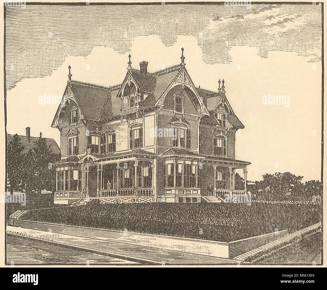 Henry A. Goodrich Résidence. Fitchburg. 1887 Banque D'Images
