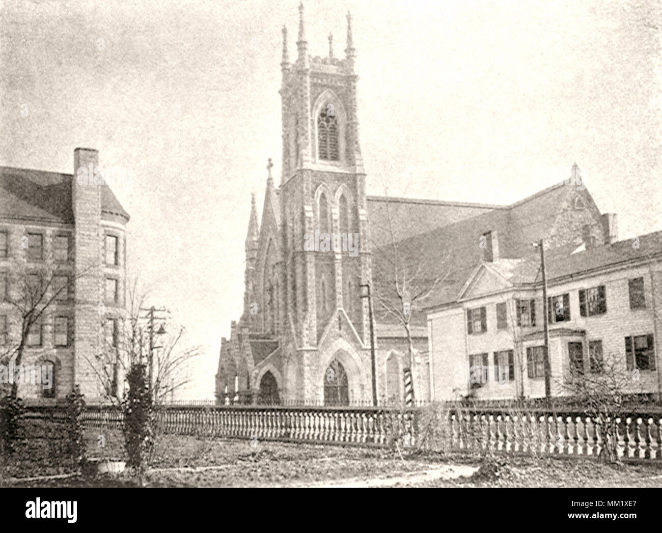 Saint Paul's Church. Worcester. 1895 Banque D'Images