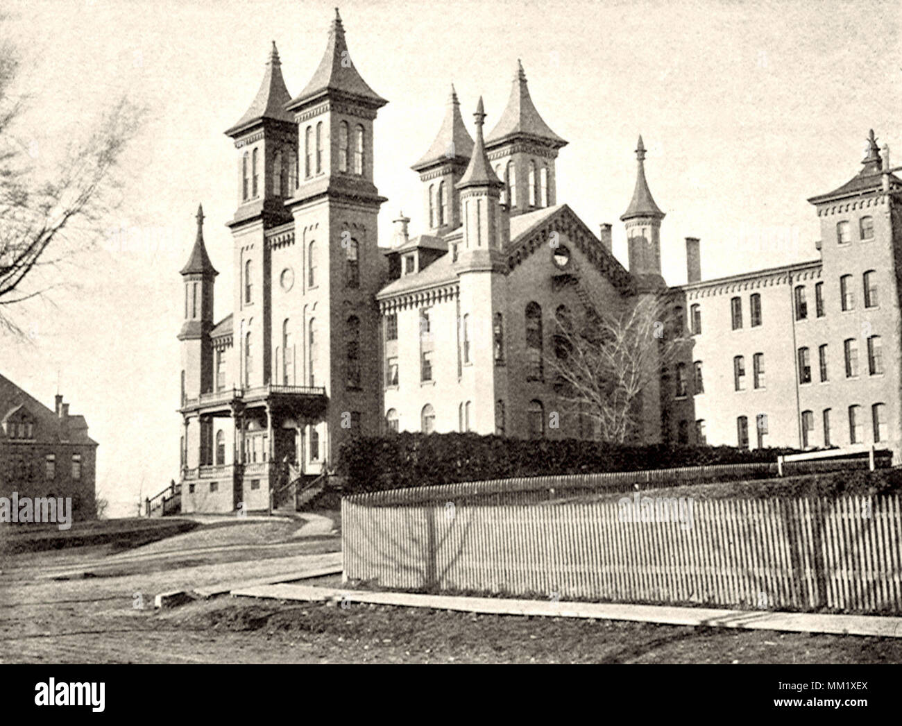 Worcester Academy. Worcester. 1895 Banque D'Images
