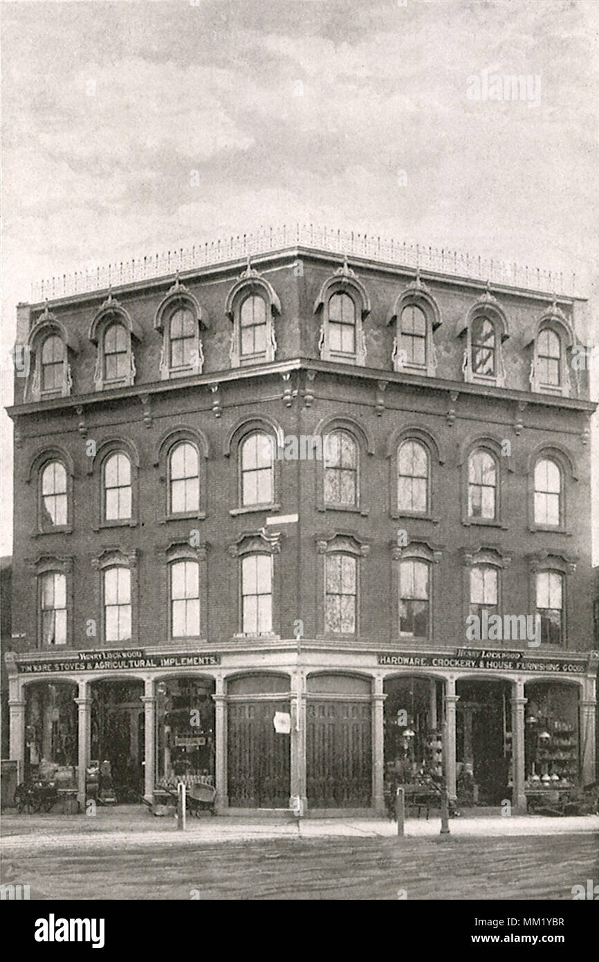 Henry Lockwood Stores. Stamford. 1892 Banque D'Images