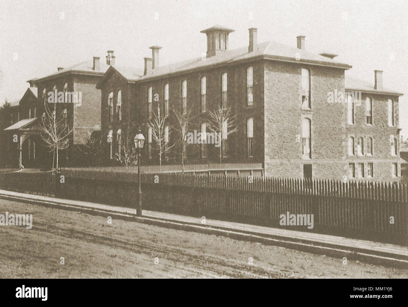 L'hôpital de Hartford. Hartford. 1860 Banque D'Images
