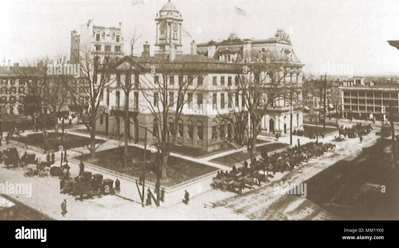 Bureau de poste. Hartford. 1882 Banque D'Images