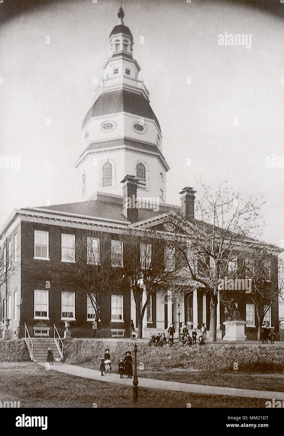 Le Maryland State House. Annapolis. 1890 Banque D'Images
