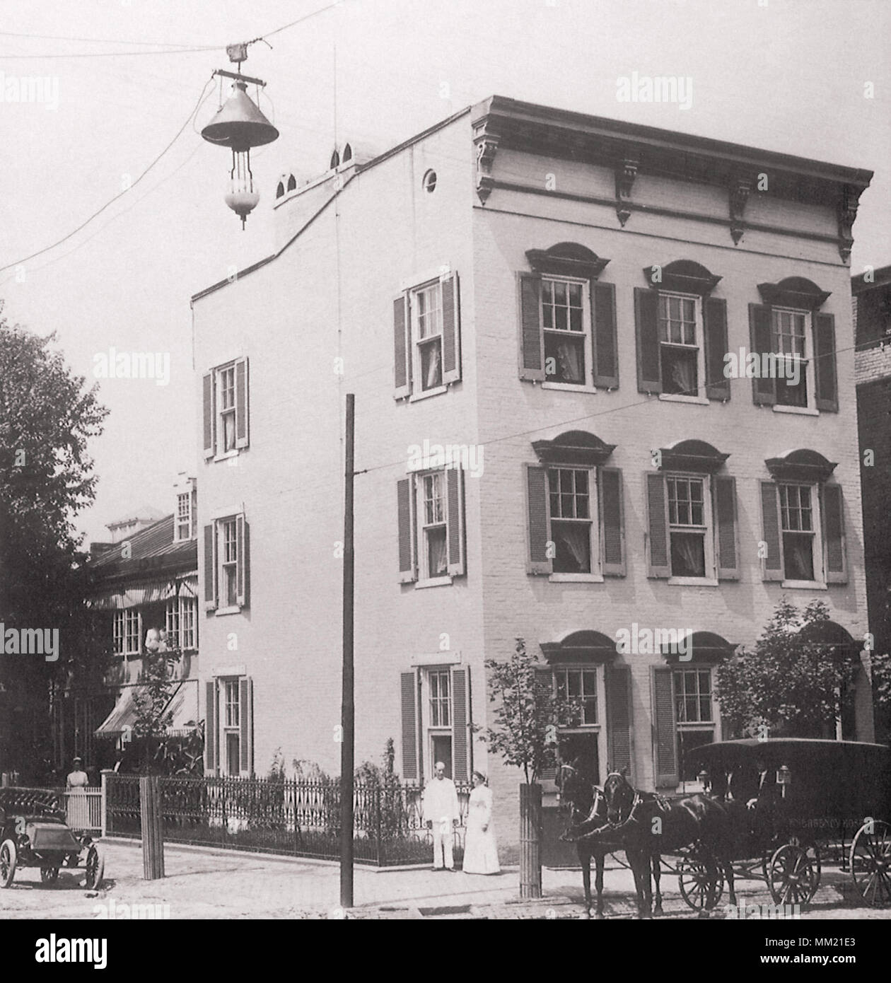 L'Hôpital d'urgence dans le sud de Market Street. Frederick. 1900 Banque D'Images