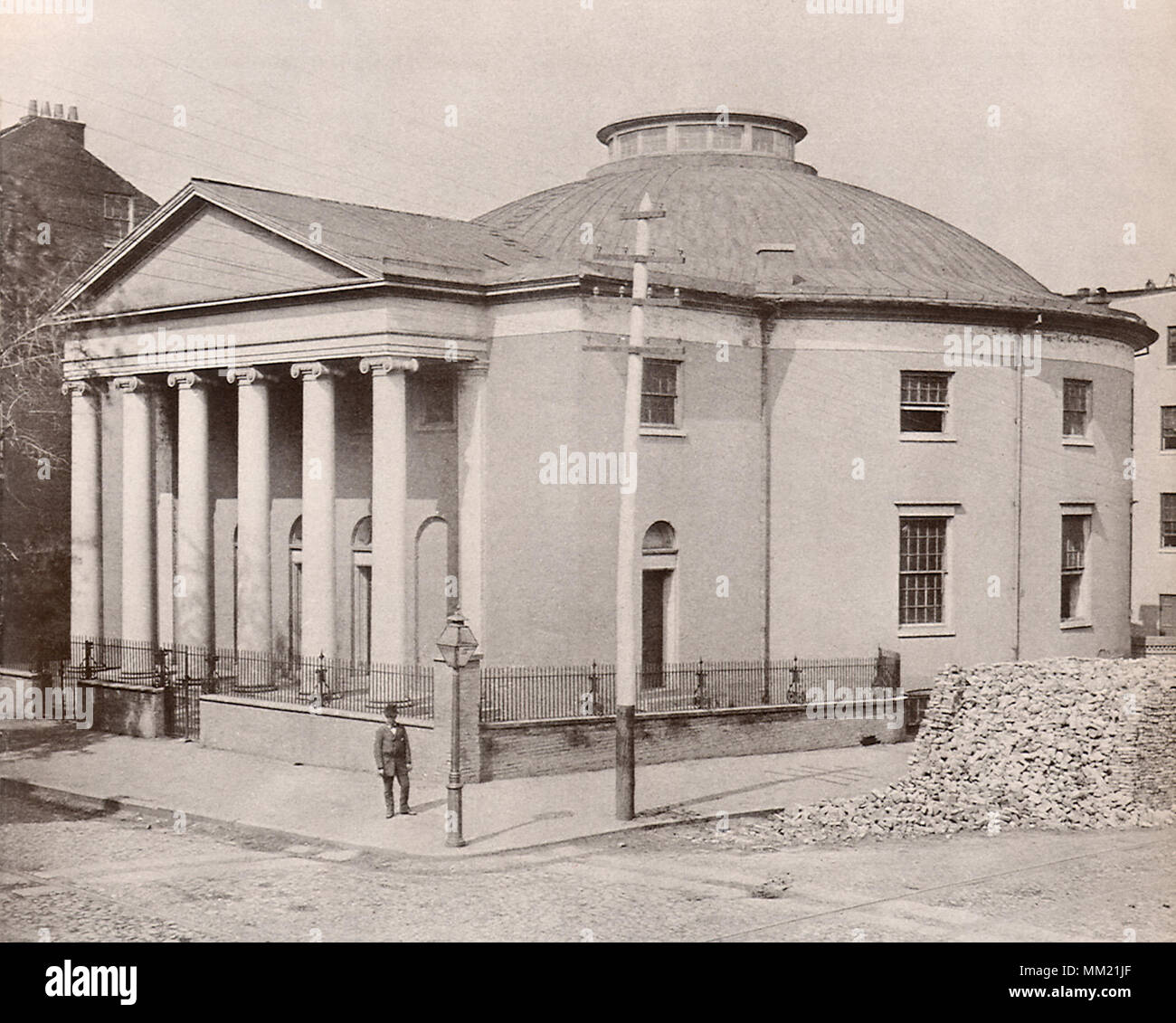 Première église baptiste. Baltimore. 1860 Banque D'Images