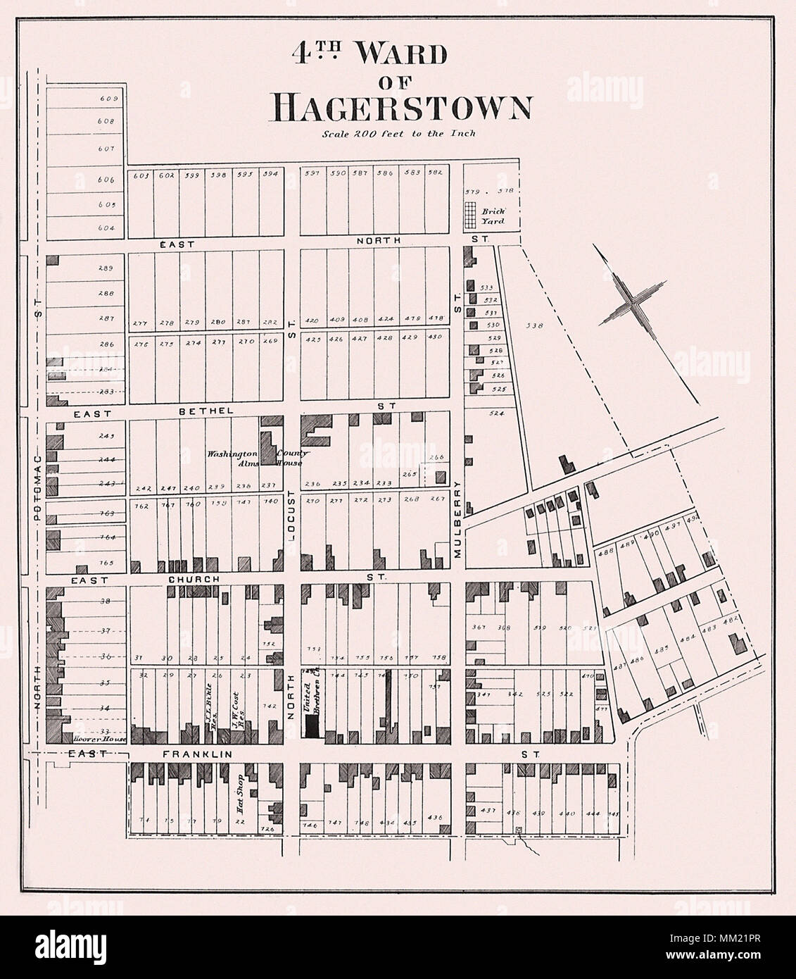 4e pupille de Hagerstown. 1877 Banque D'Images