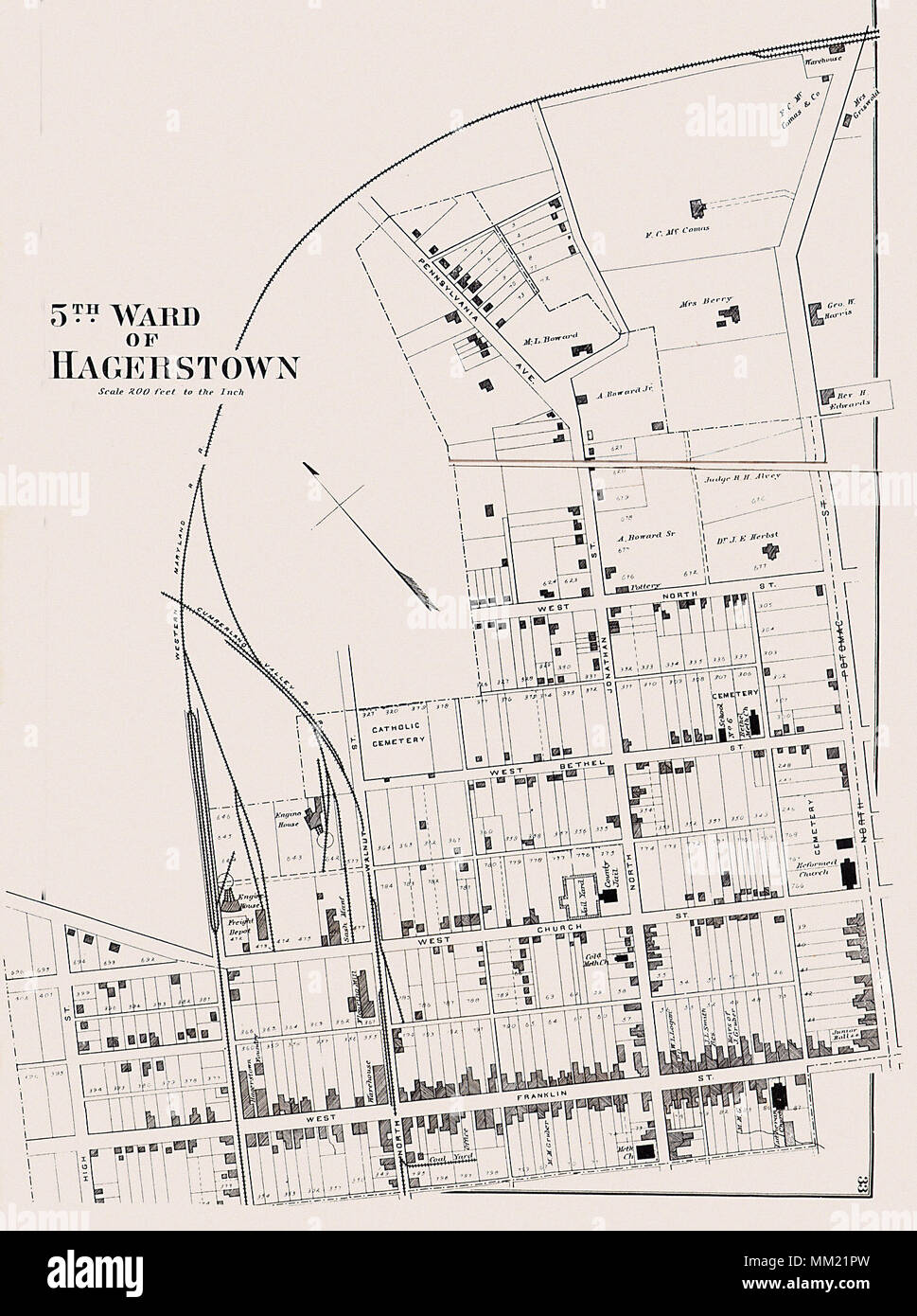 5e pupille de Hagerstown. 1877 Banque D'Images