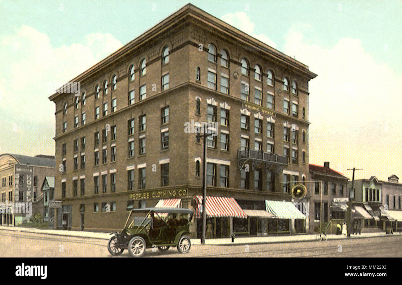 Temple maçonnique. Canton. 1913 Banque D'Images