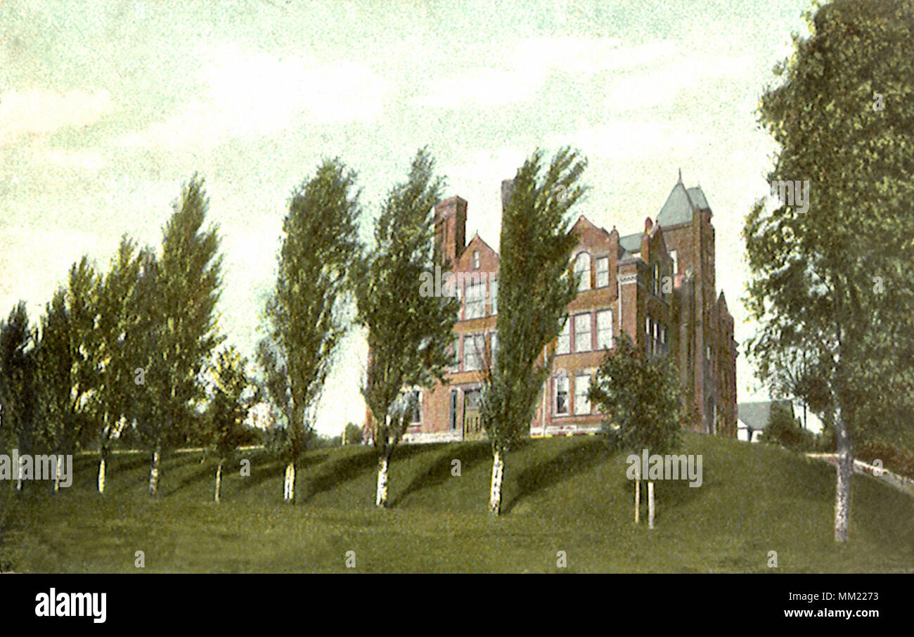 L'école secondaire. Coshocton. 1909 Banque D'Images