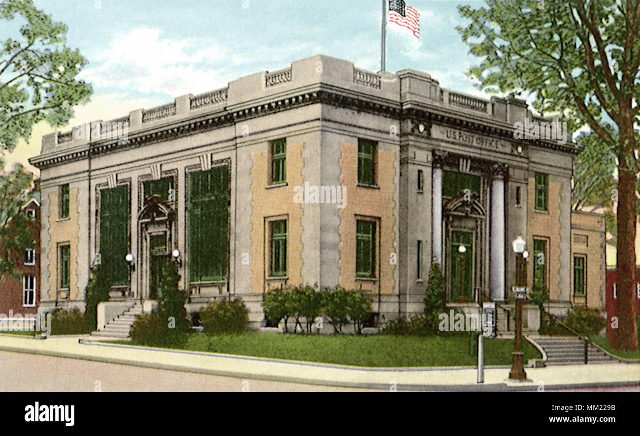 Bureau de poste. Lancaster. 1915 Banque D'Images