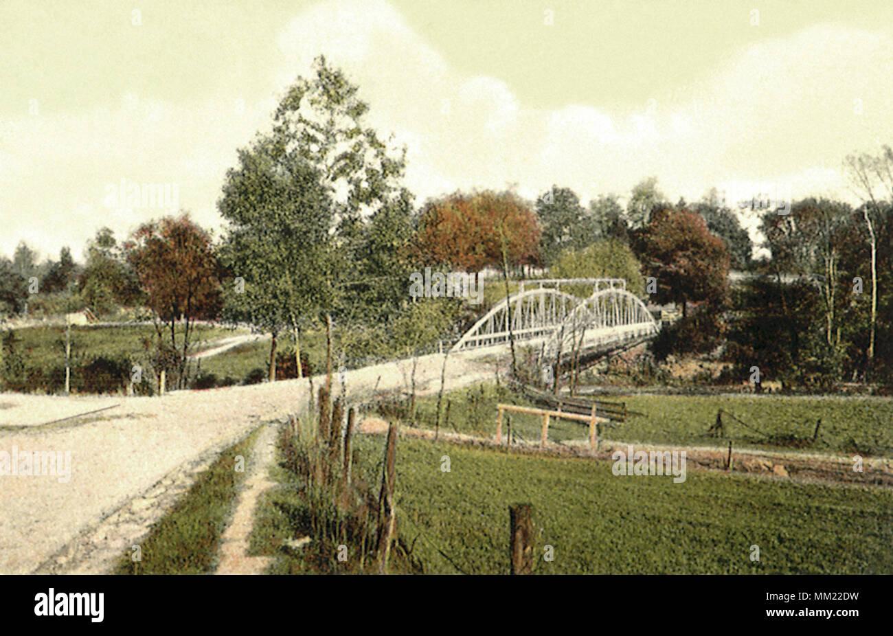 Pont de Morse. La Pologne. 1910 Banque D'Images