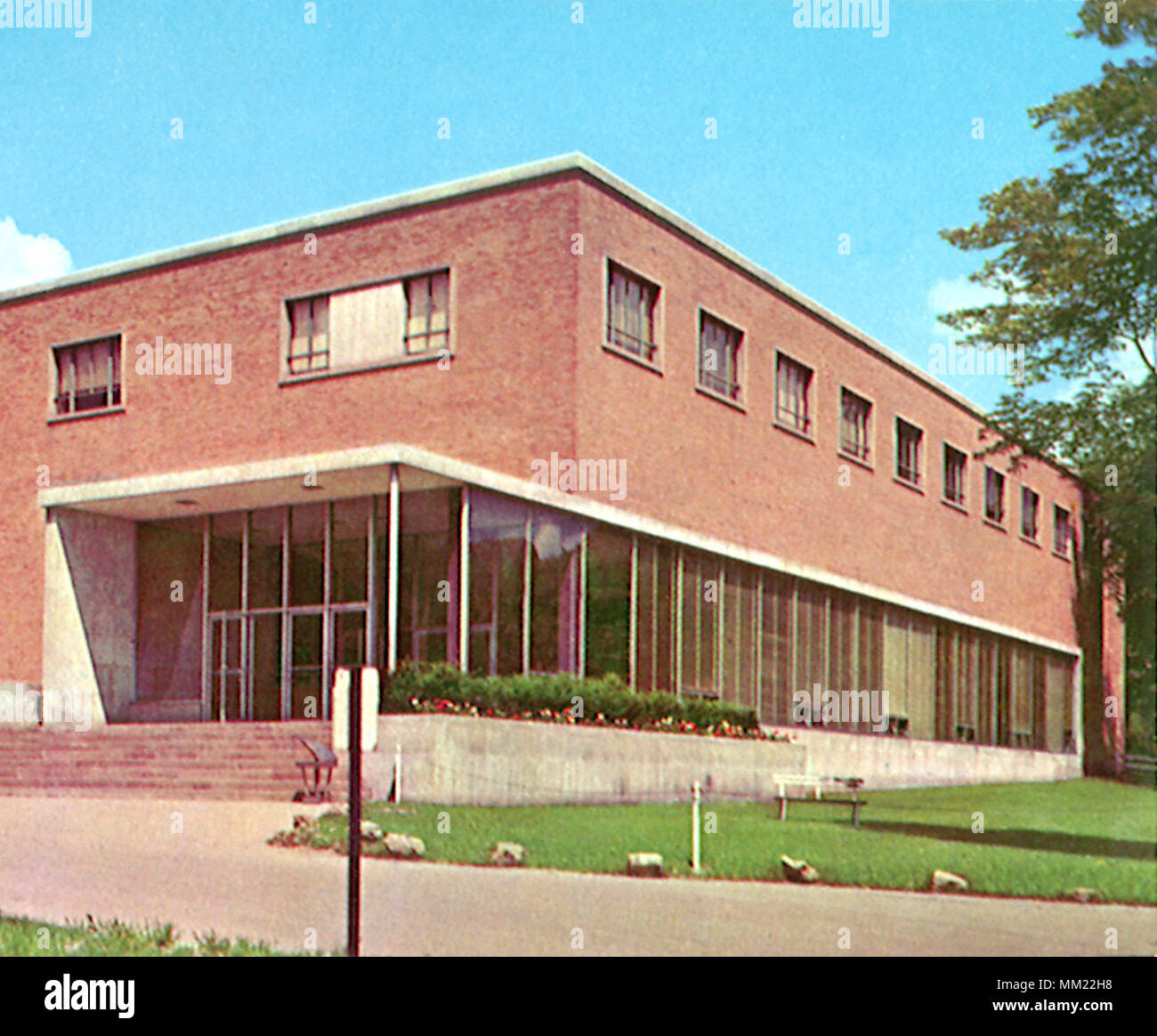 La bibliothèque de l'Université de Youngstown. Youngstown. 1940 Banque D'Images