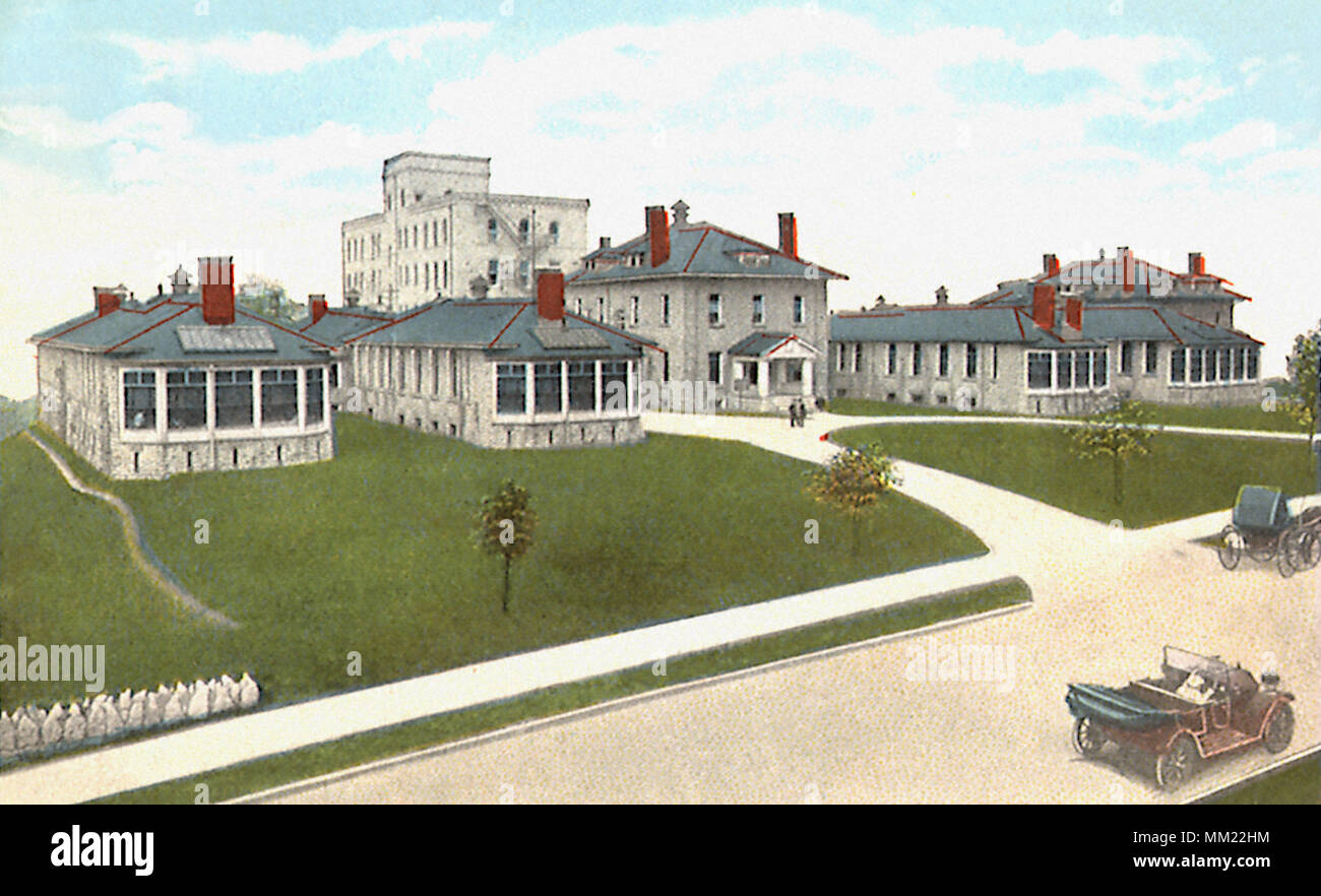 L'Hôpital de la ville. Youngstown. 1910 Banque D'Images