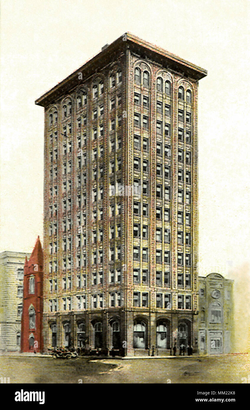 Édifice de la Banque Mahoning. Youngstown. 1915 Banque D'Images
