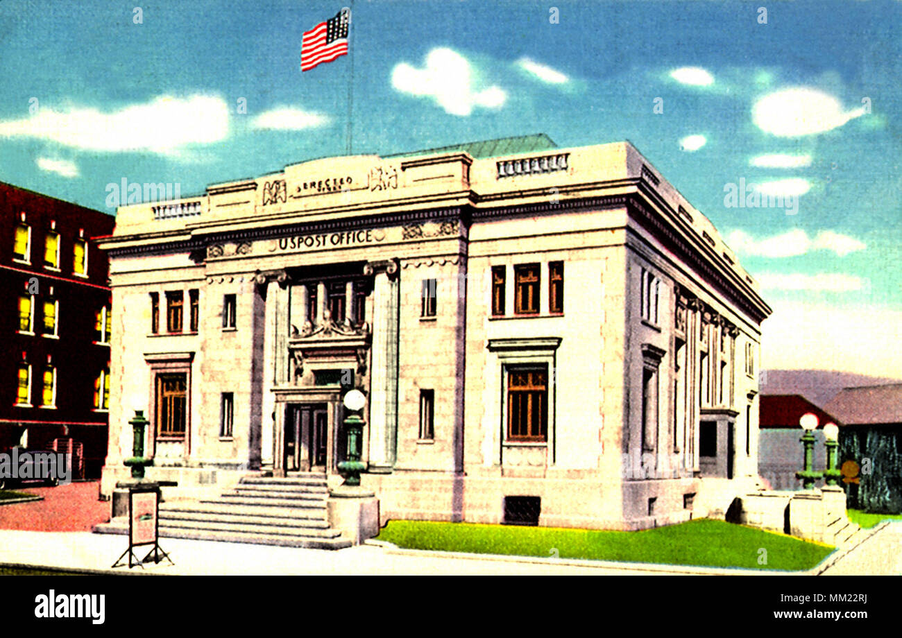 Bureau de poste. Carbondale. 1941 Banque D'Images