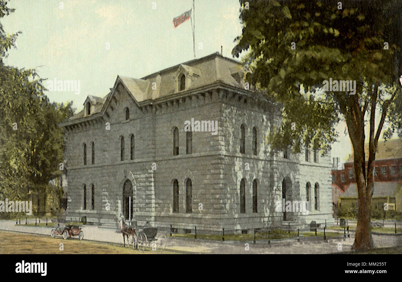 Bureau de poste. Rockland. 1912 Banque D'Images