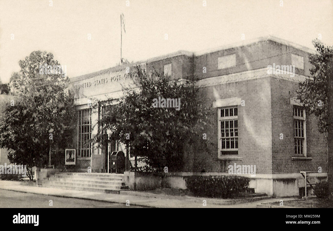 Bureau de poste. Westbrook. 1940 Banque D'Images