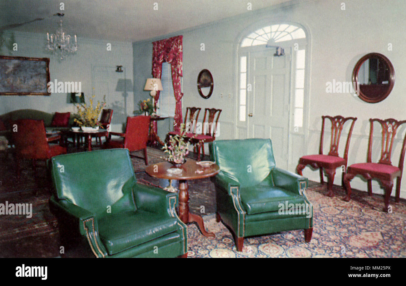 Towne Point Motel Room. Douvres. 1970 Banque D'Images