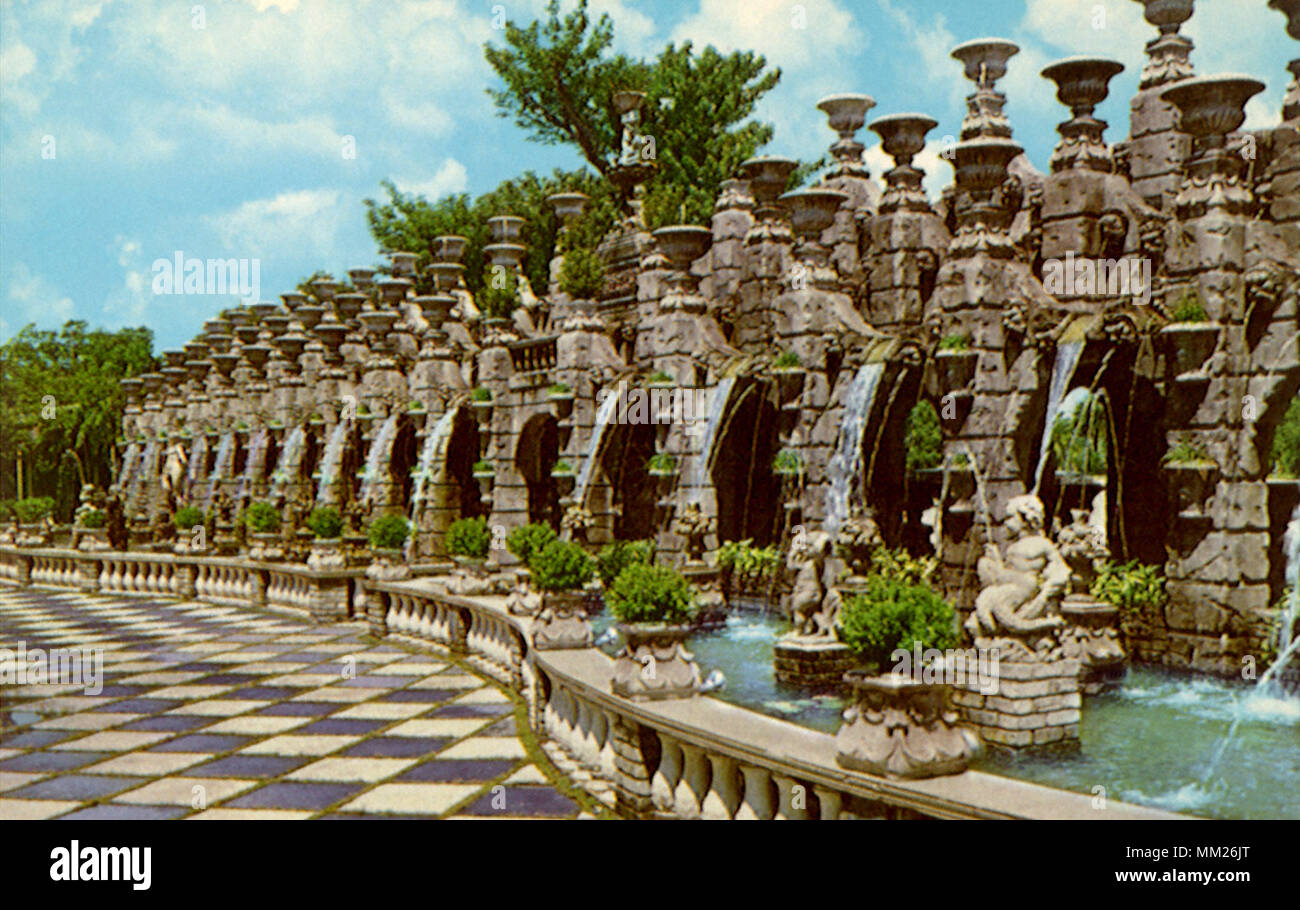 Kapok Tree Inn Jardins. Clearwater. 1970 Banque D'Images