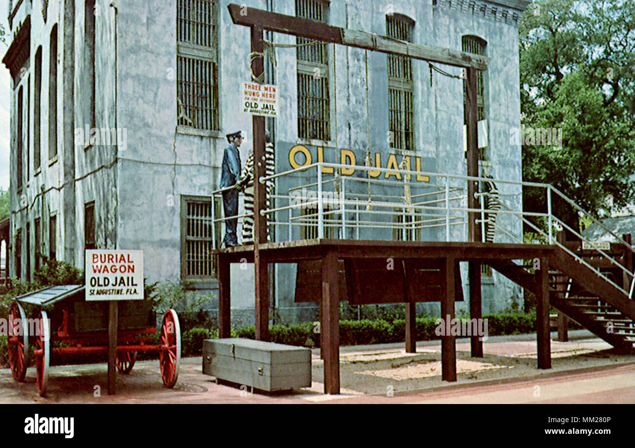 Ancienne prison sur William Street. Saint Augustin. 1970 Banque D'Images
