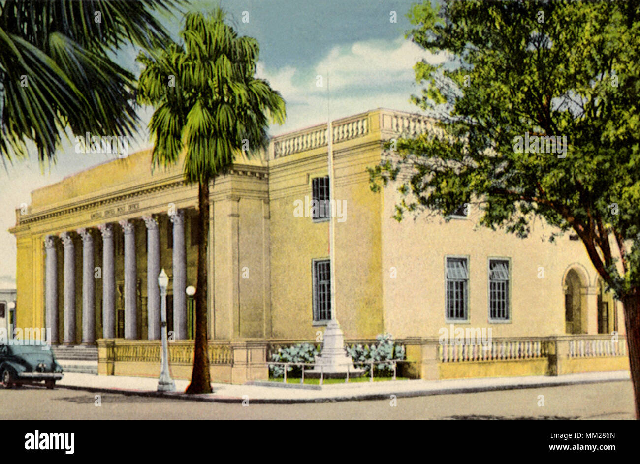 Bureau de poste. Sarasota. 1940 Banque D'Images
