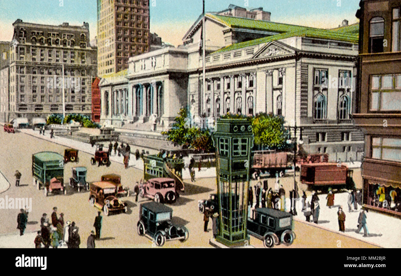 5e Avenue à la 42e Rue. La ville de New York. 1940 Banque D'Images