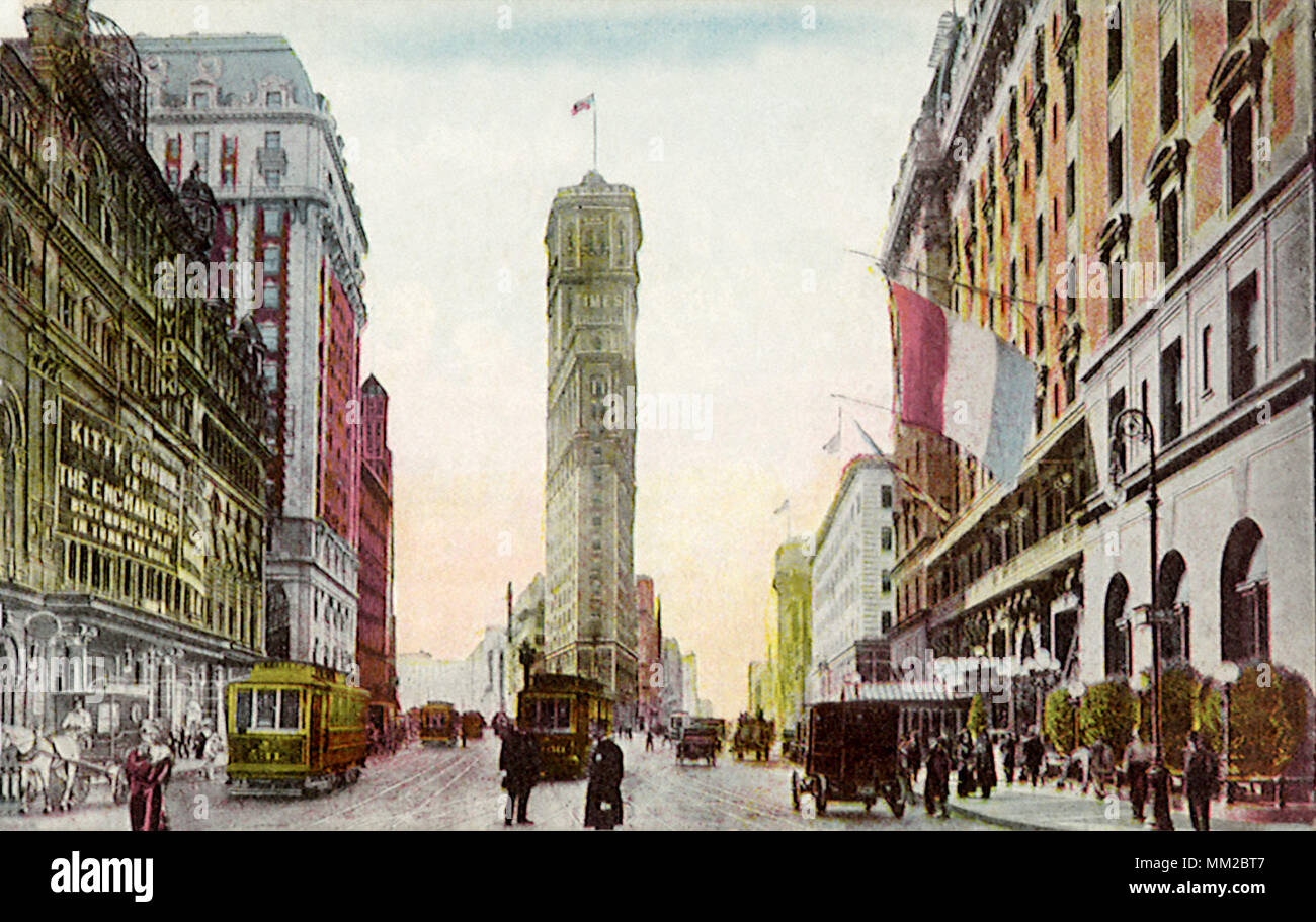 Times Square. La ville de New York. 1912 Banque D'Images