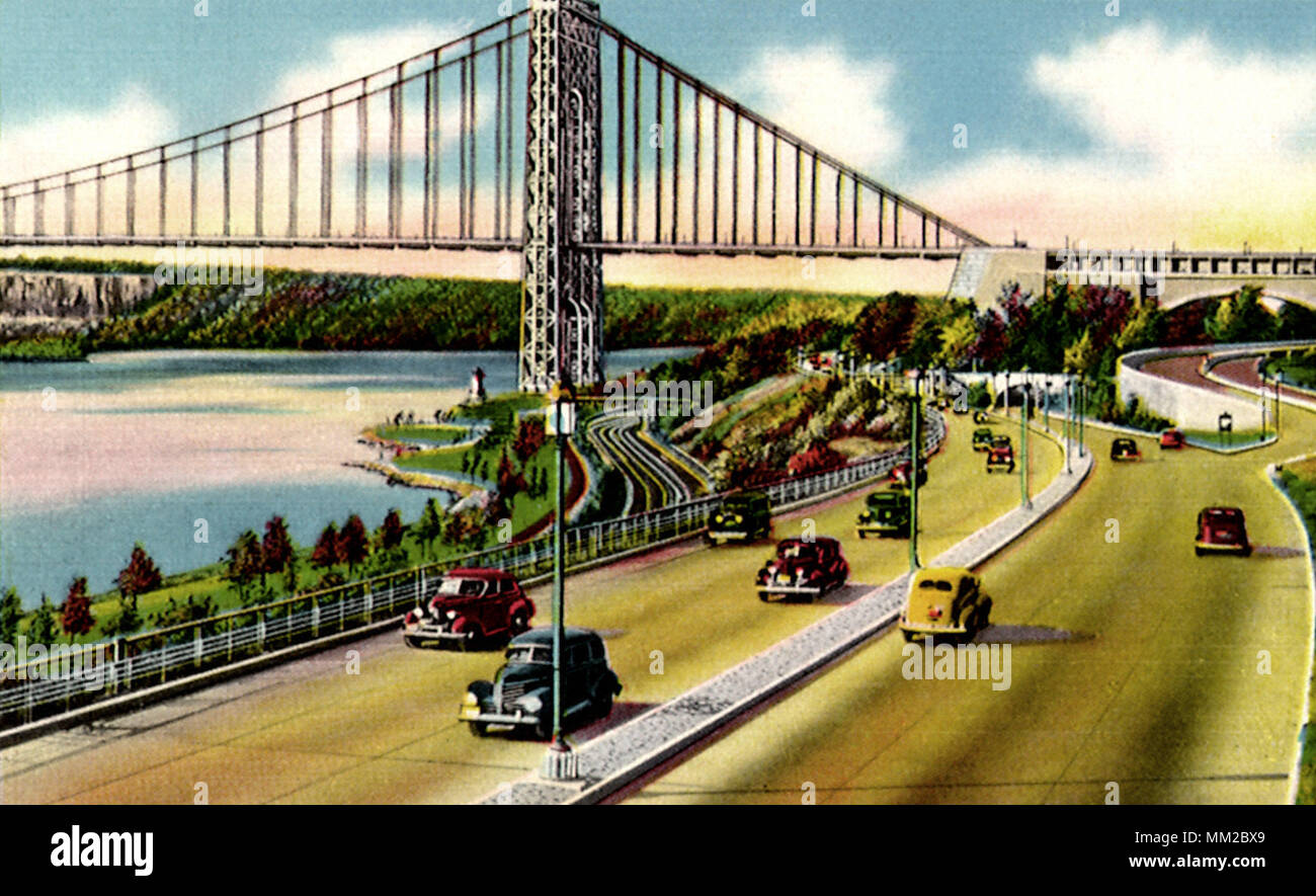 Henry Hudson Parkway. La ville de New York. 1935 Banque D'Images