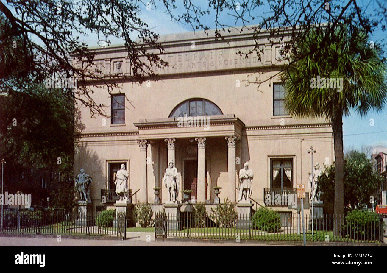 Telfair Academy of Arts and Sciences. Savannah. 1960 Banque D'Images