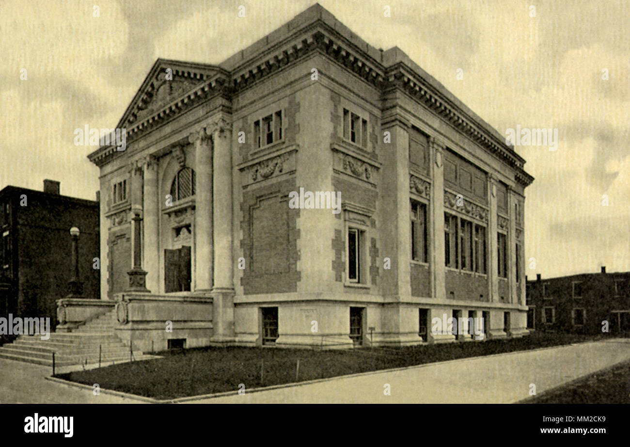 La bibliothèque Carnegie. Camden. 1924 Banque D'Images