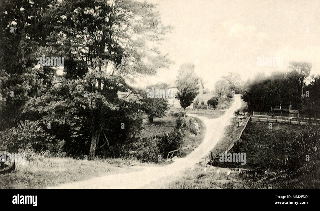 Vue de la route. Forestburgh. 1911 Banque D'Images