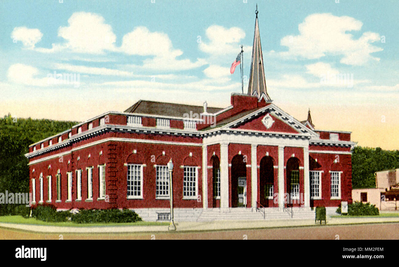 Bureau de poste. Dansville. 1925 Banque D'Images