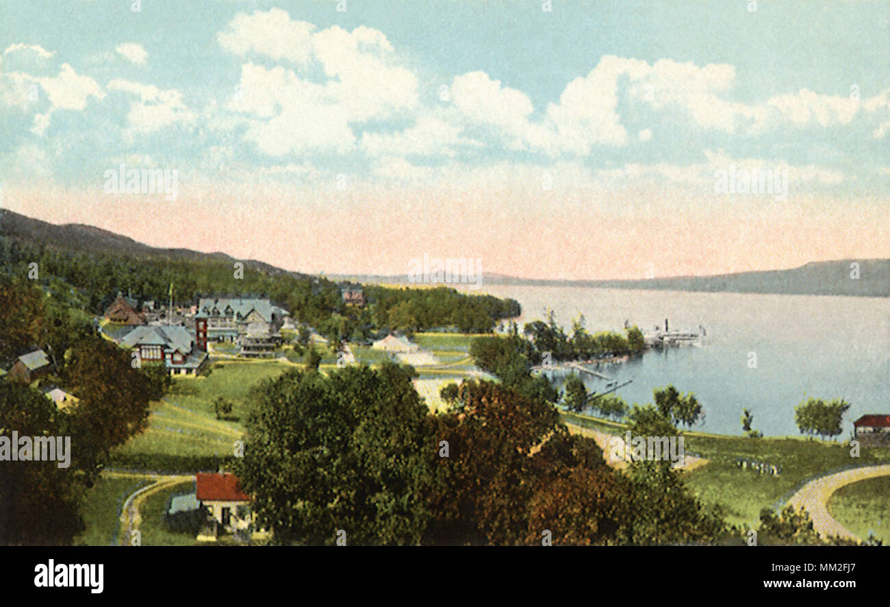 Silver Bay Association. Le lac George. 1923 Banque D'Images