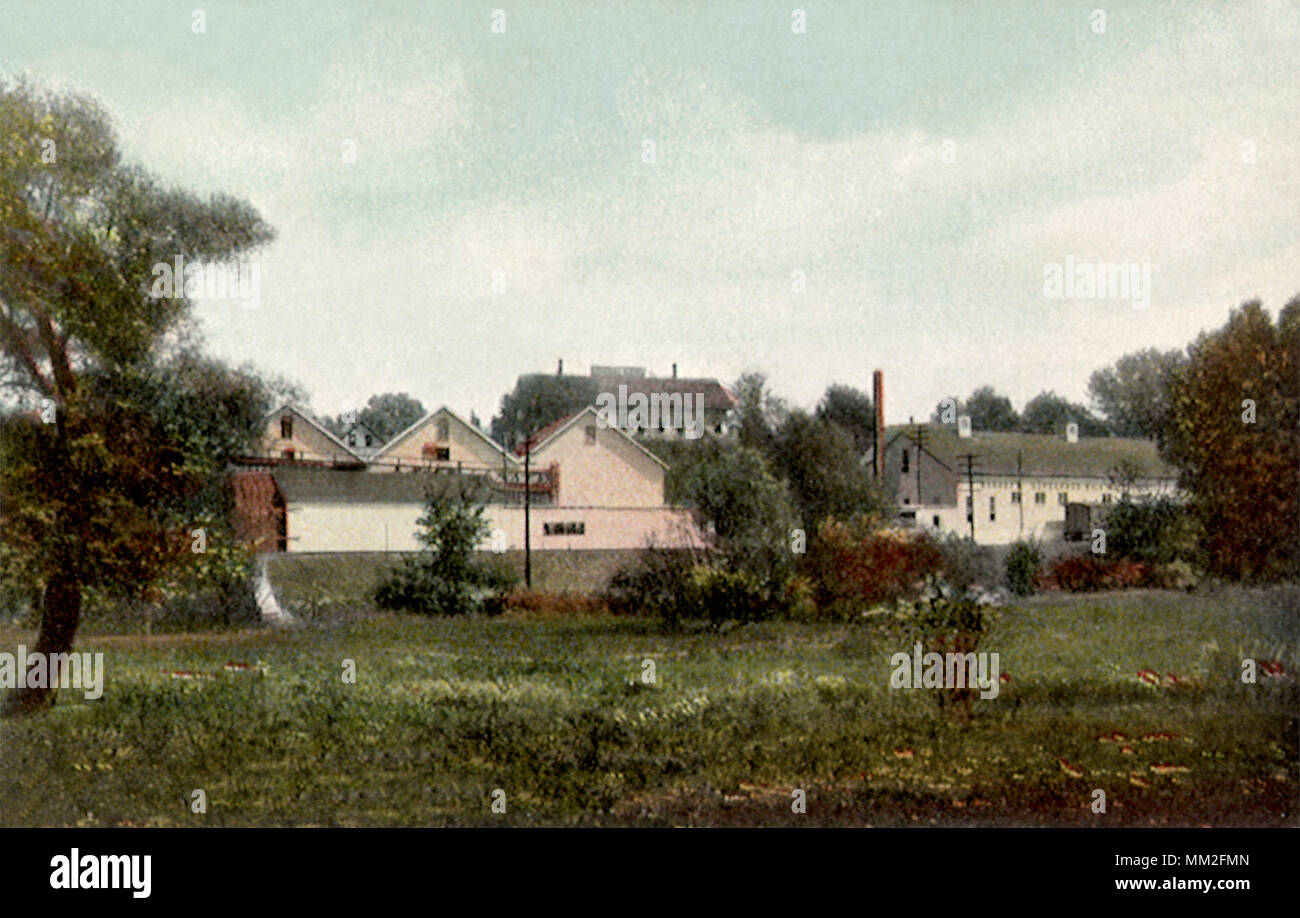 Hangars du condenseur. Millterton. 1909 Banque D'Images