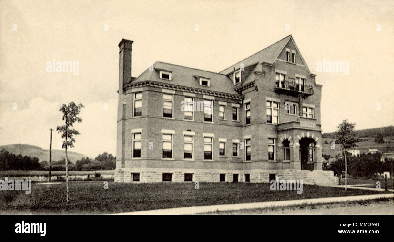 Fox l'hôpital. Oneonta. 1909 Banque D'Images