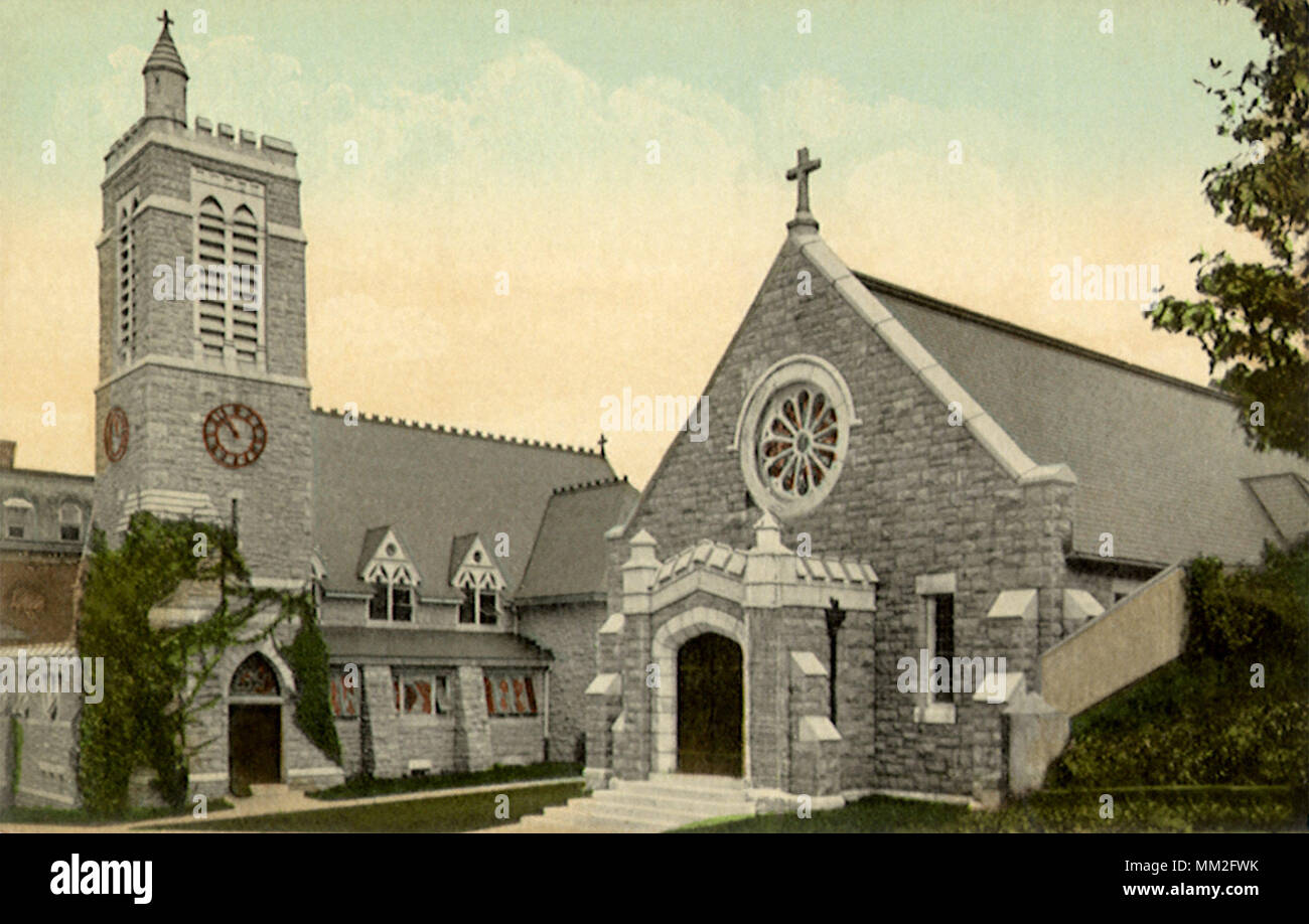 L'Eglise de la Trinité. Ossining. 1910 Banque D'Images