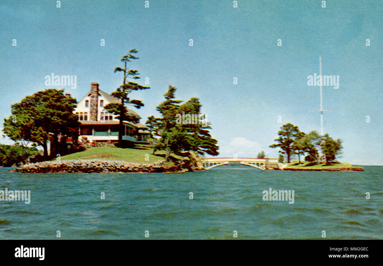 L'Île Zavikon. Mille-Îles. 1965 Banque D'Images