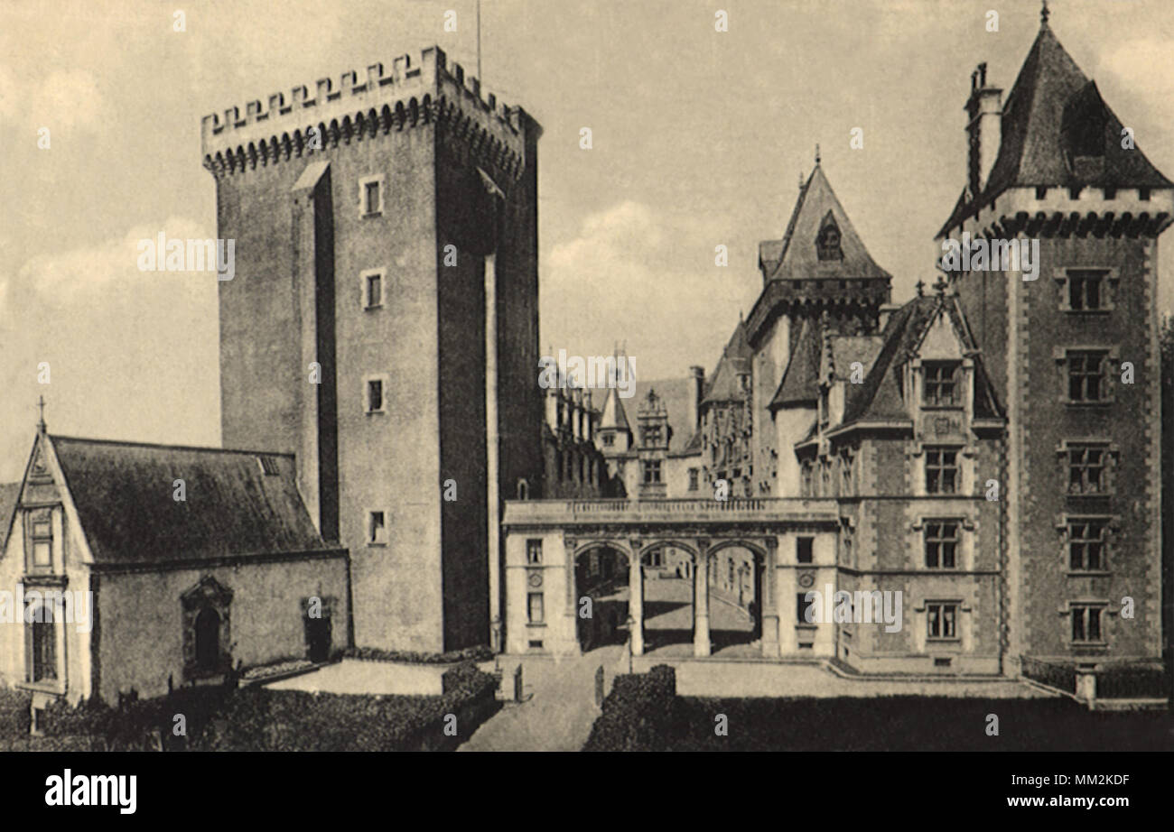 Château de Henri IV. Pau. 1930 Banque D'Images