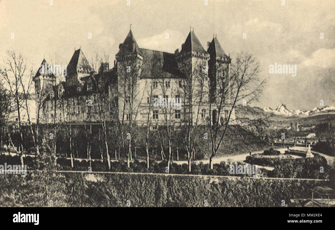 Château de Henri IV. Pau. 1910 Banque D'Images