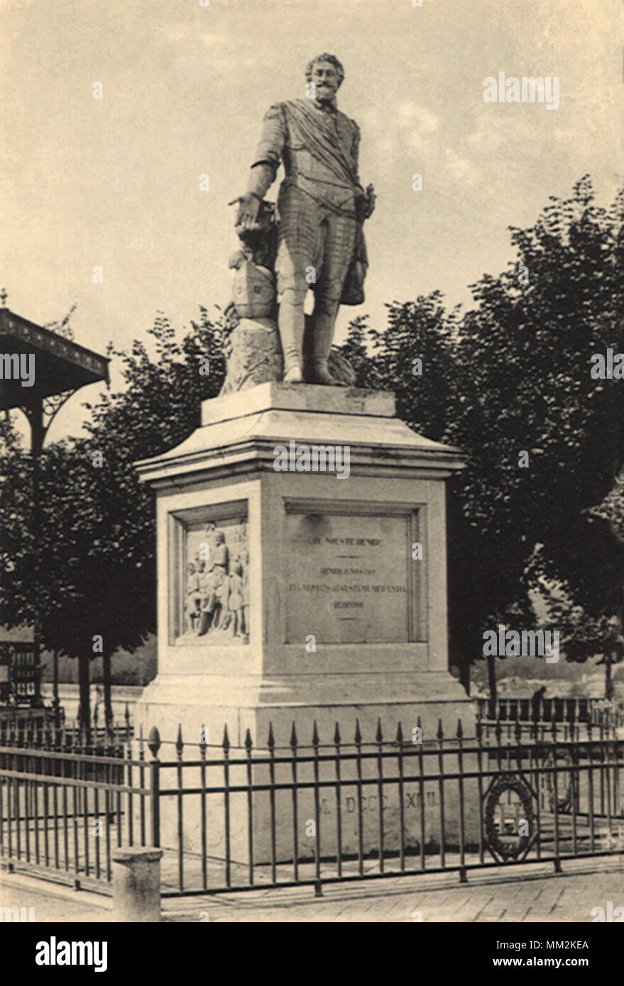 Statue d'Henri IV. Pau. 1910 Banque D'Images