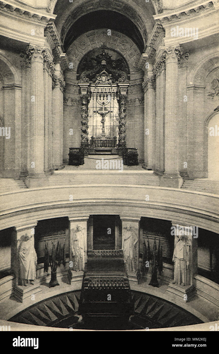 Le tombeau de Napoléon. Paris. 1910 Banque D'Images