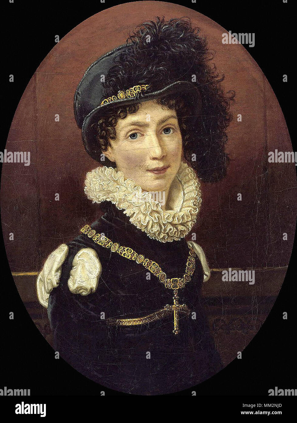 Joseph Karl Stieler - Augusta de Bavière Duchesse de Leuchtenberg Banque D'Images