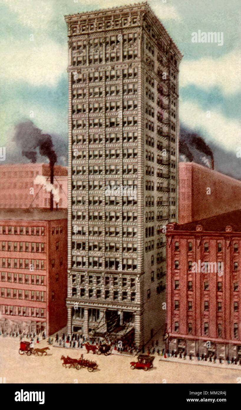 Bâtiment majestueux. Chicago. 1909 Banque D'Images