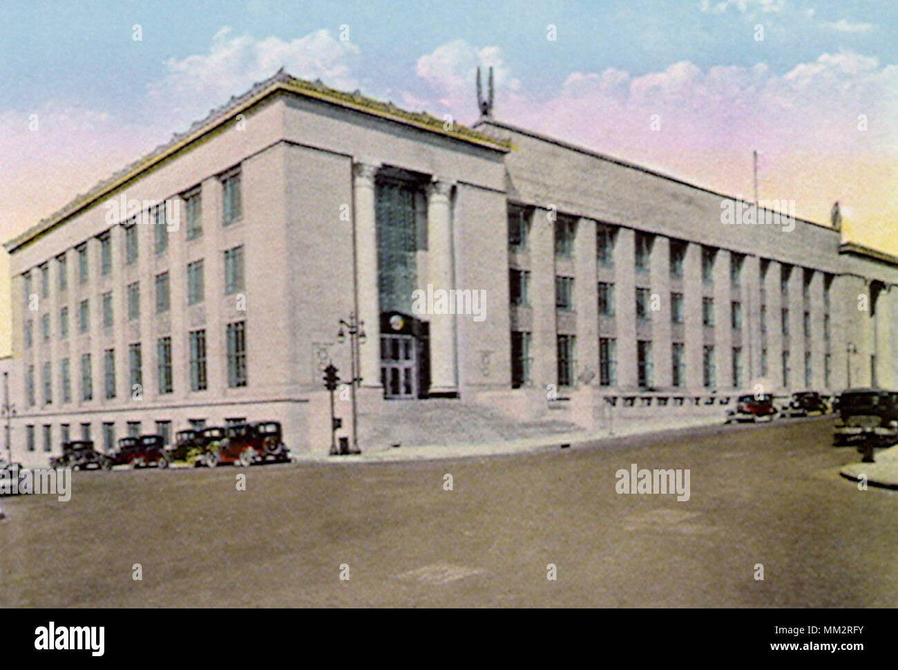 Bureau de poste. Hartford. 1930 Banque D'Images